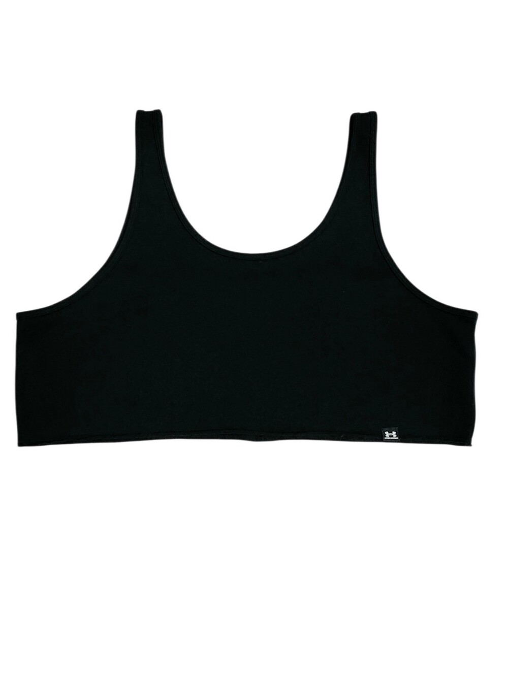 Under Armour Black Scoop-Neck Loose Crop Sports Top size XL